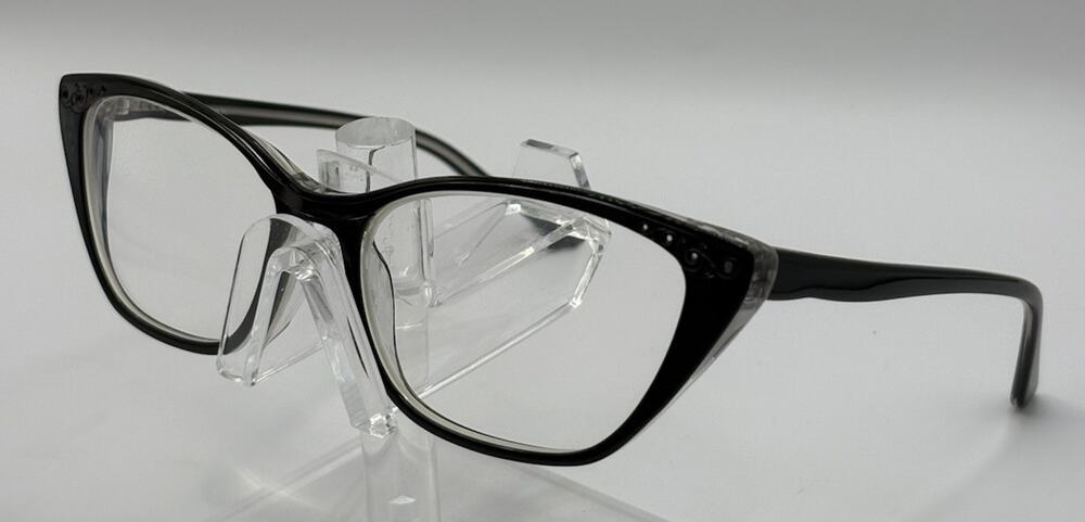 Wittnauer Deva Black Crystal Cat Eye Eyeglass Frames 53-16-135